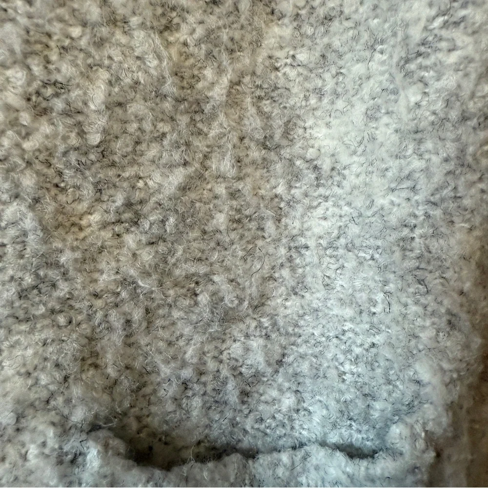 Samansa‎ Mos2 Boucle Gray Women's Sweater Cardigan Sz F or Small - Picture 8 of 11